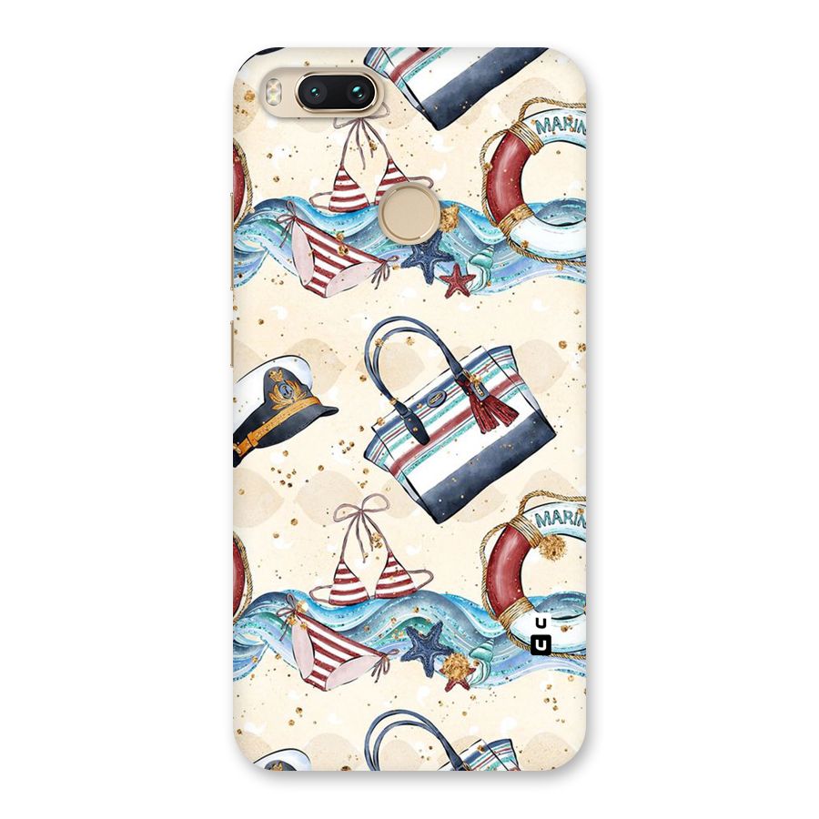Marine Bag Design Back Case for Mi A1