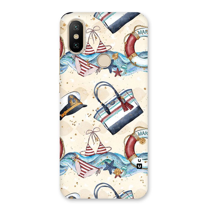 Marine Bag Design Back Case for Mi A2
