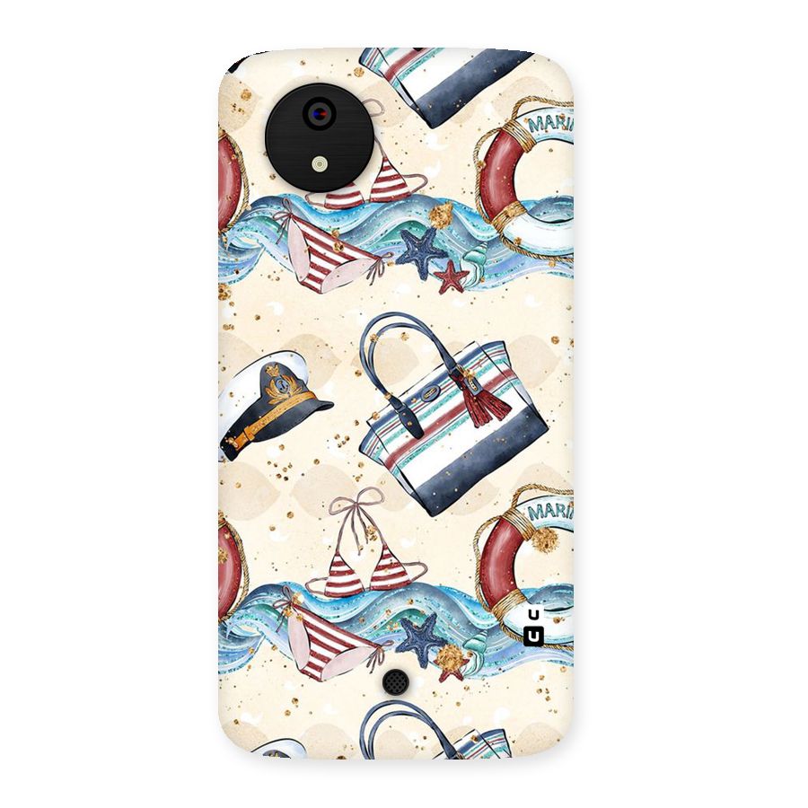 Marine Bag Design Back Case for Micromax Canvas A1