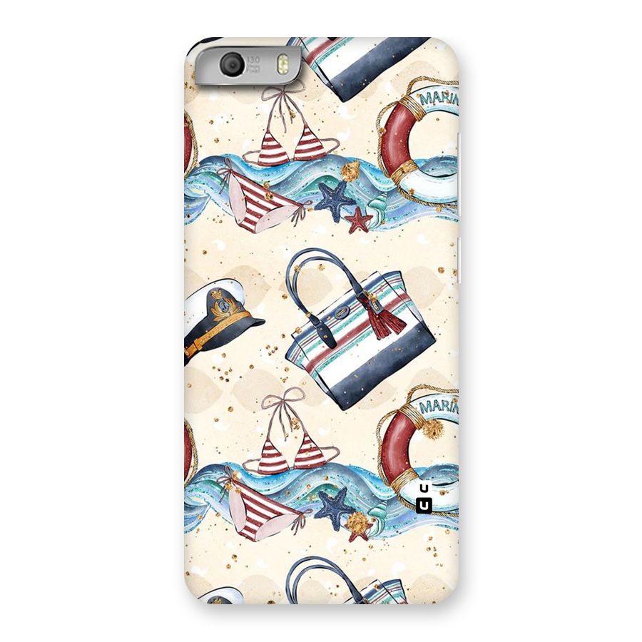 Marine Bag Design Back Case for Micromax Canvas Knight 2