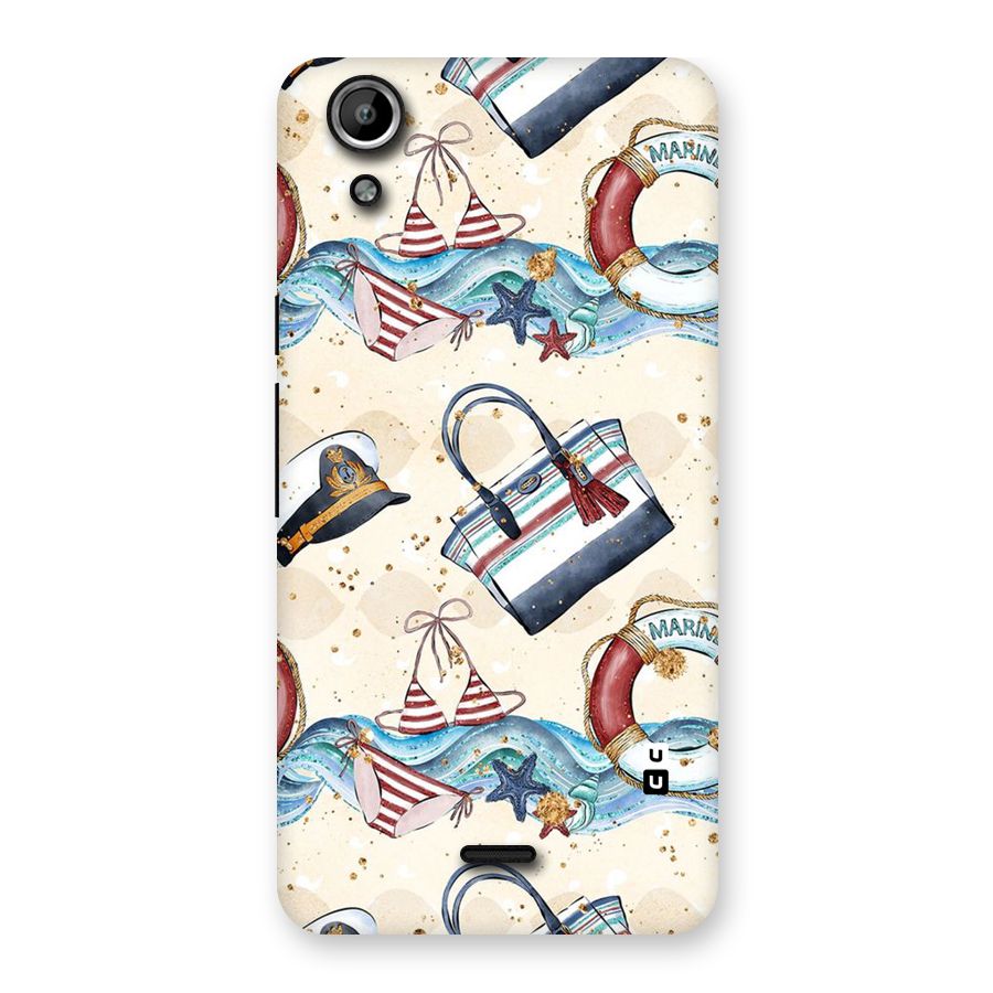Marine Bag Design Back Case for Micromax Canvas Selfie Lens Q345