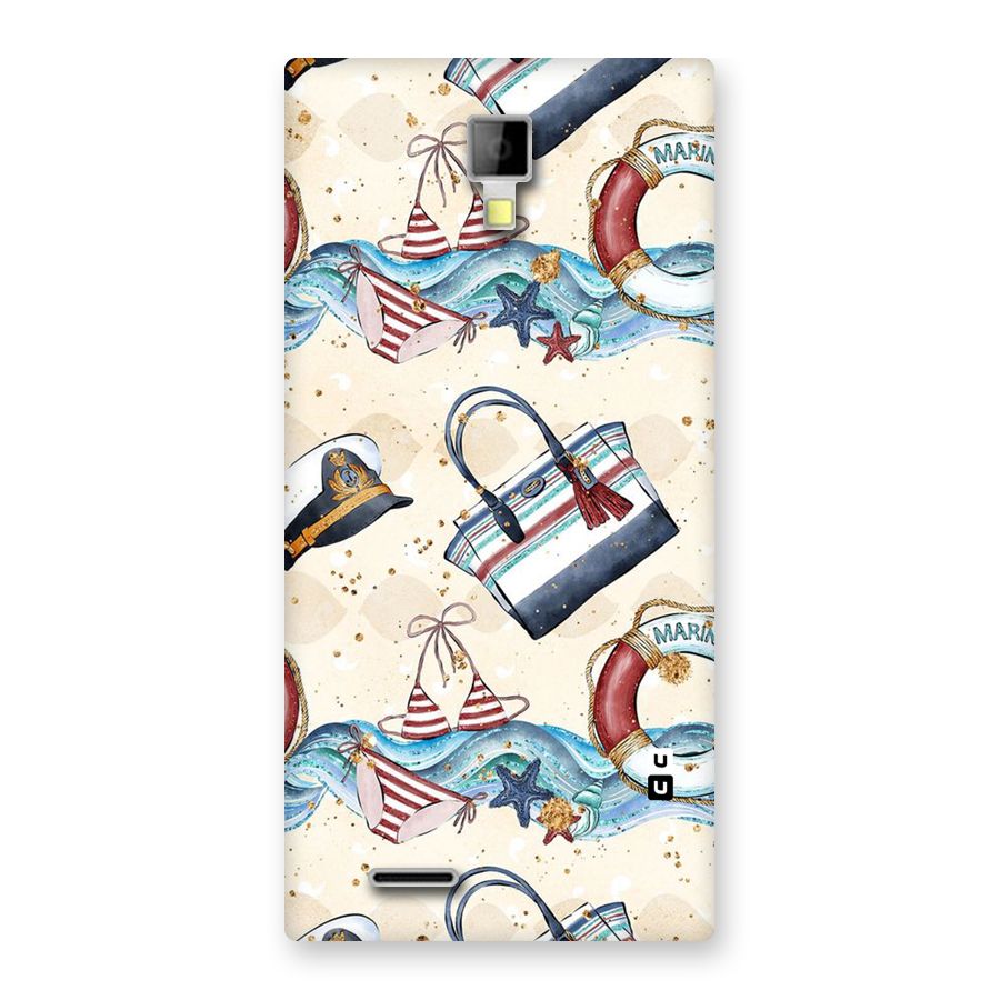 Marine Bag Design Back Case for Micromax Canvas Xpress A99