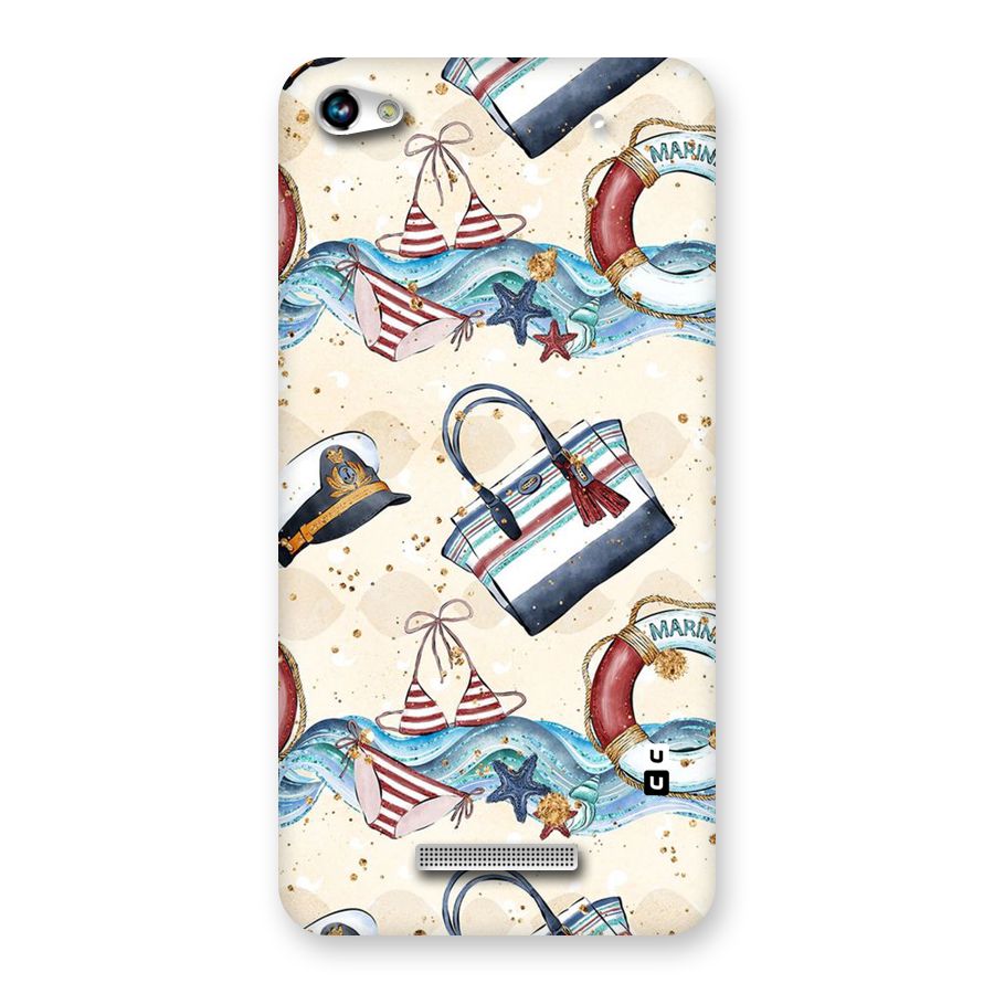 Marine Bag Design Back Case for Micromax Hue 2