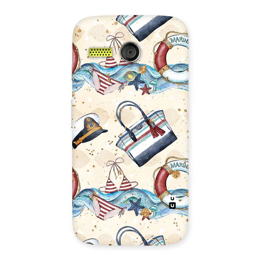 Marine Bag Design Back Case for Moto G