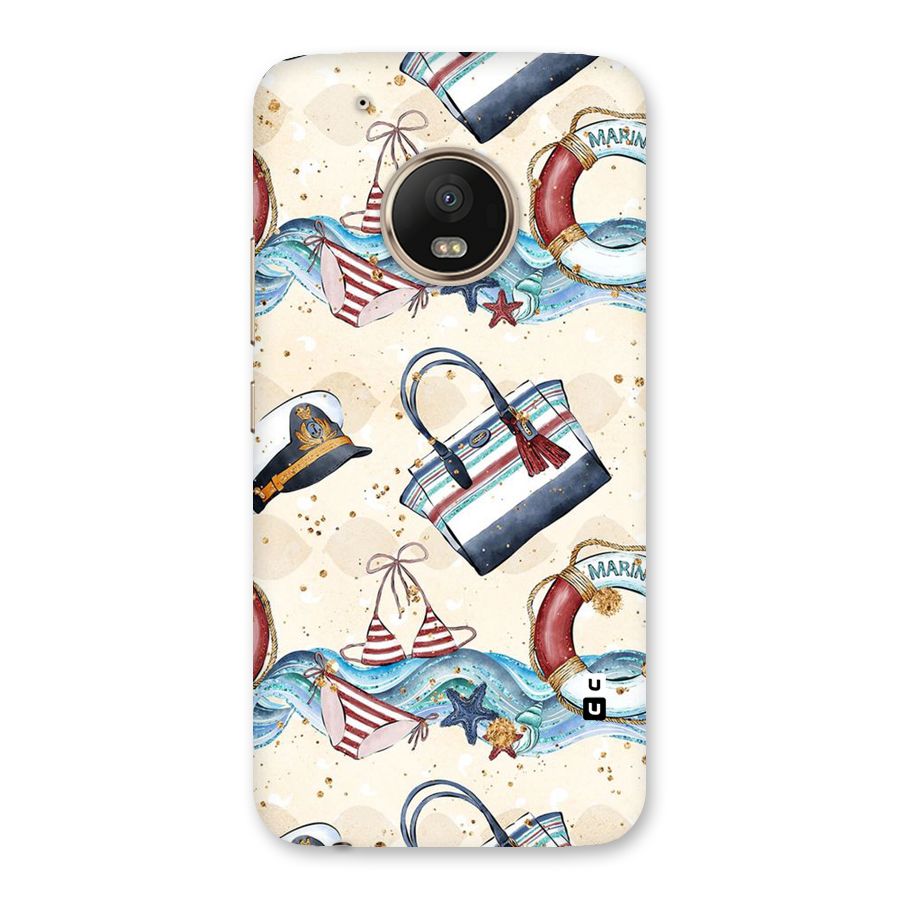 Marine Bag Design Back Case for Moto G5 Plus