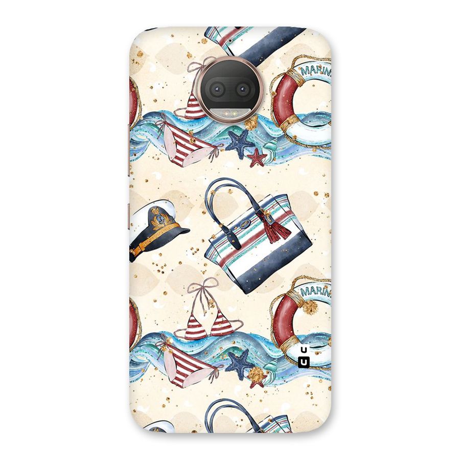 Marine Bag Design Back Case for Moto G5s Plus