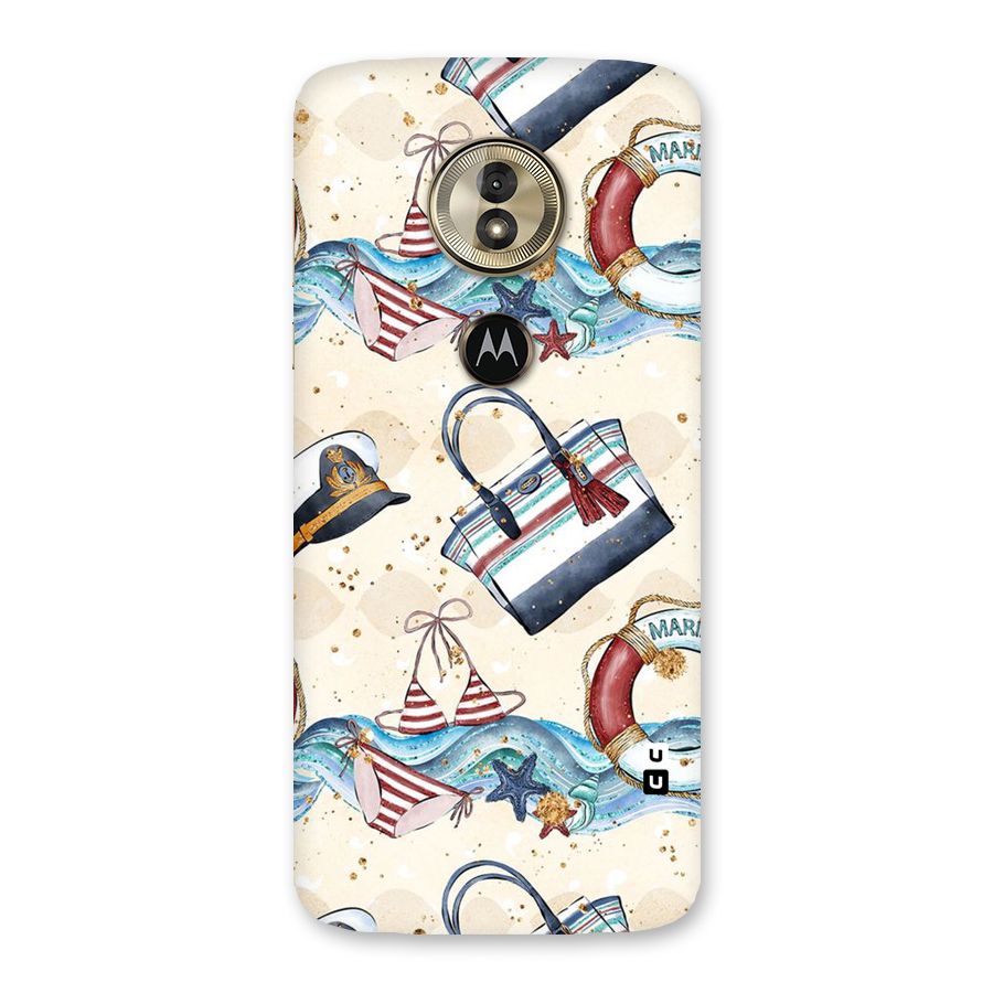 Marine Bag Design Back Case for Moto G6 Play