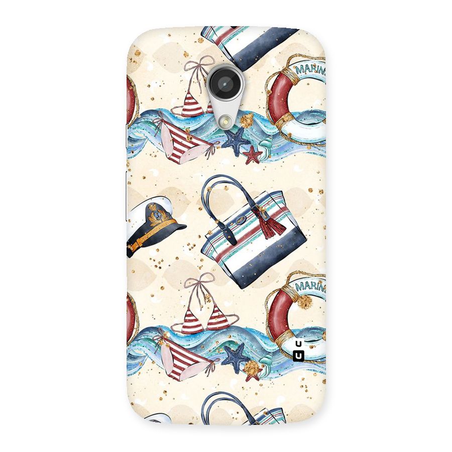 Marine Bag Design Back Case for Moto G 2nd Gen