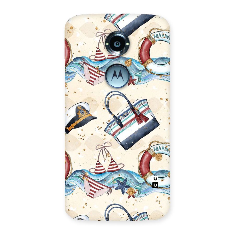Marine Bag Design Back Case for Moto X 2nd Gen