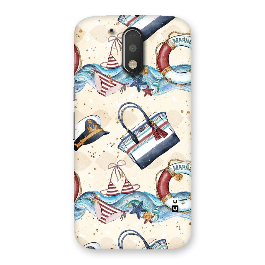 Marine Bag Design Back Case for Motorola Moto G4