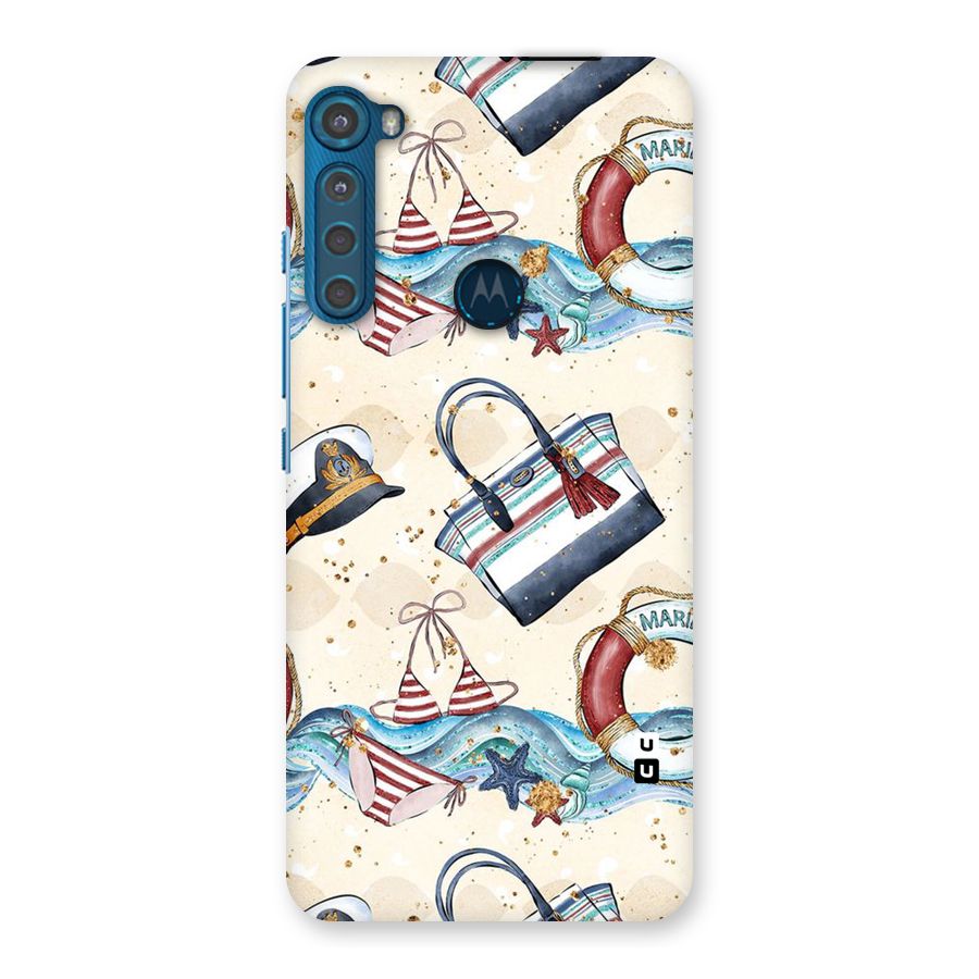 Marine Bag Design Back Case for Motorola One Fusion Plus