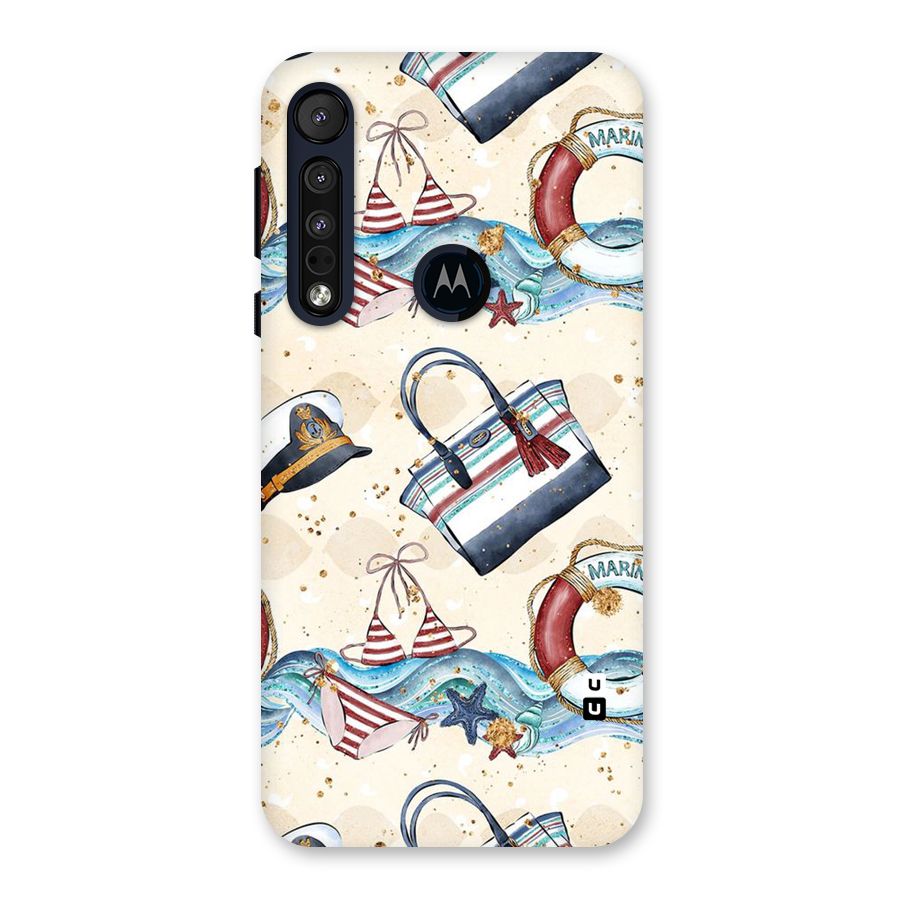 Marine Bag Design Back Case for Motorola One Macro