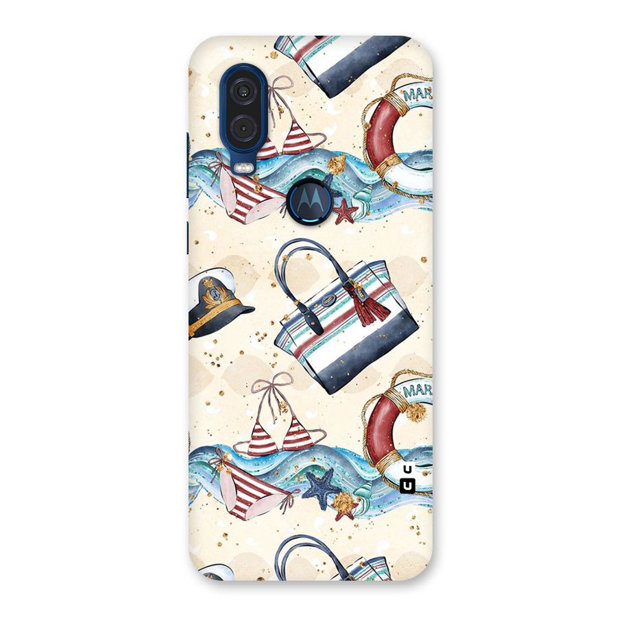 Marine Bag Design Back Case for Motorola One Vision