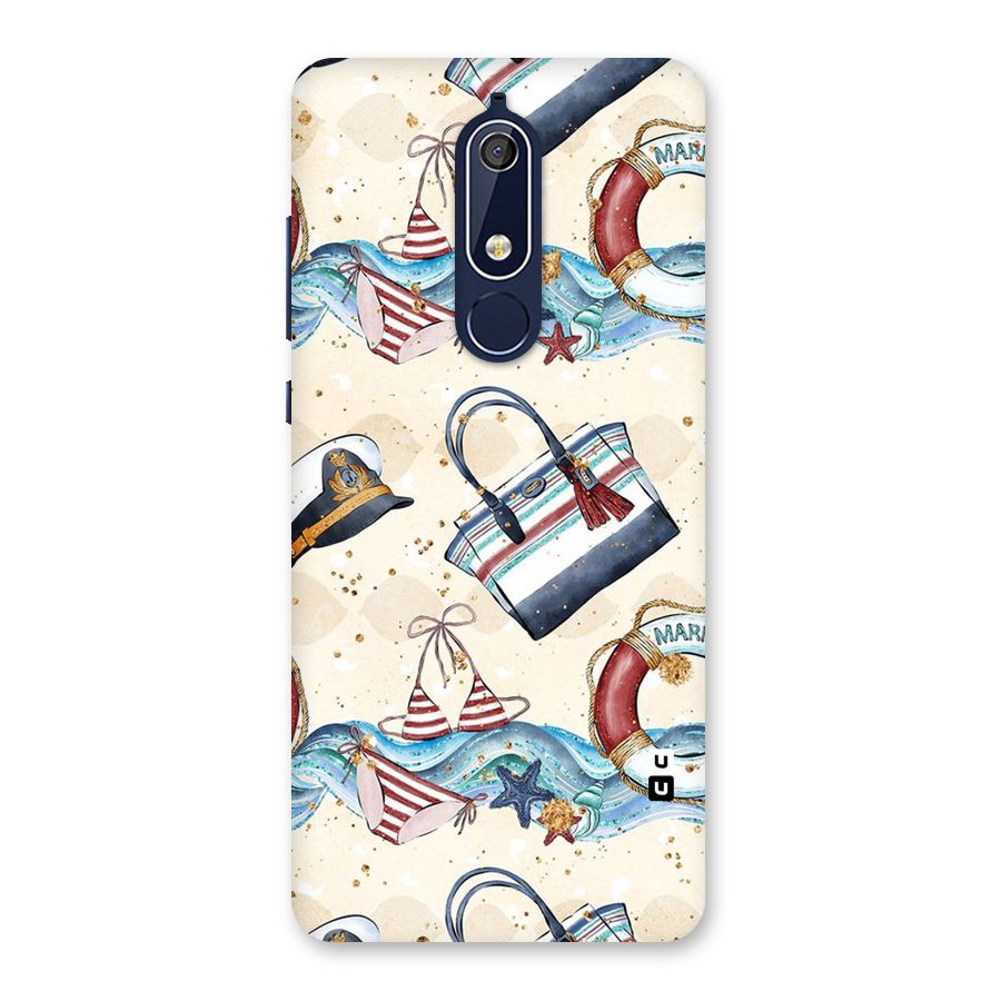 Marine Bag Design Back Case for Nokia 5.1