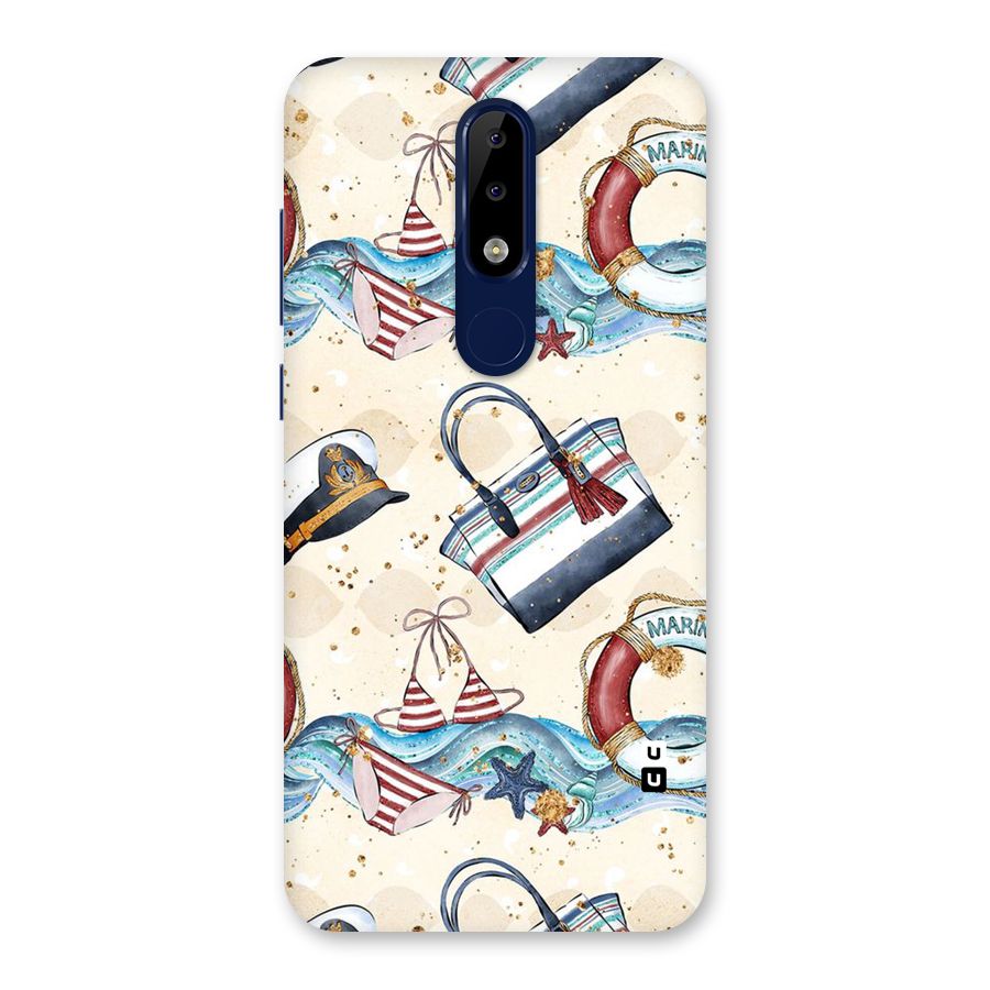 Marine Bag Design Back Case for Nokia 5.1 Plus