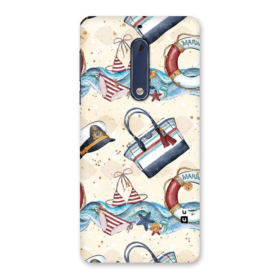 Marine Bag Design Back Case for Nokia 5