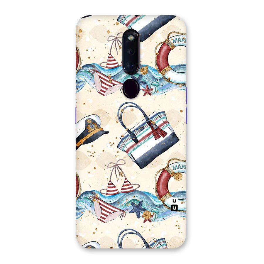 Marine Bag Design Back Case for Oppo F11 Pro