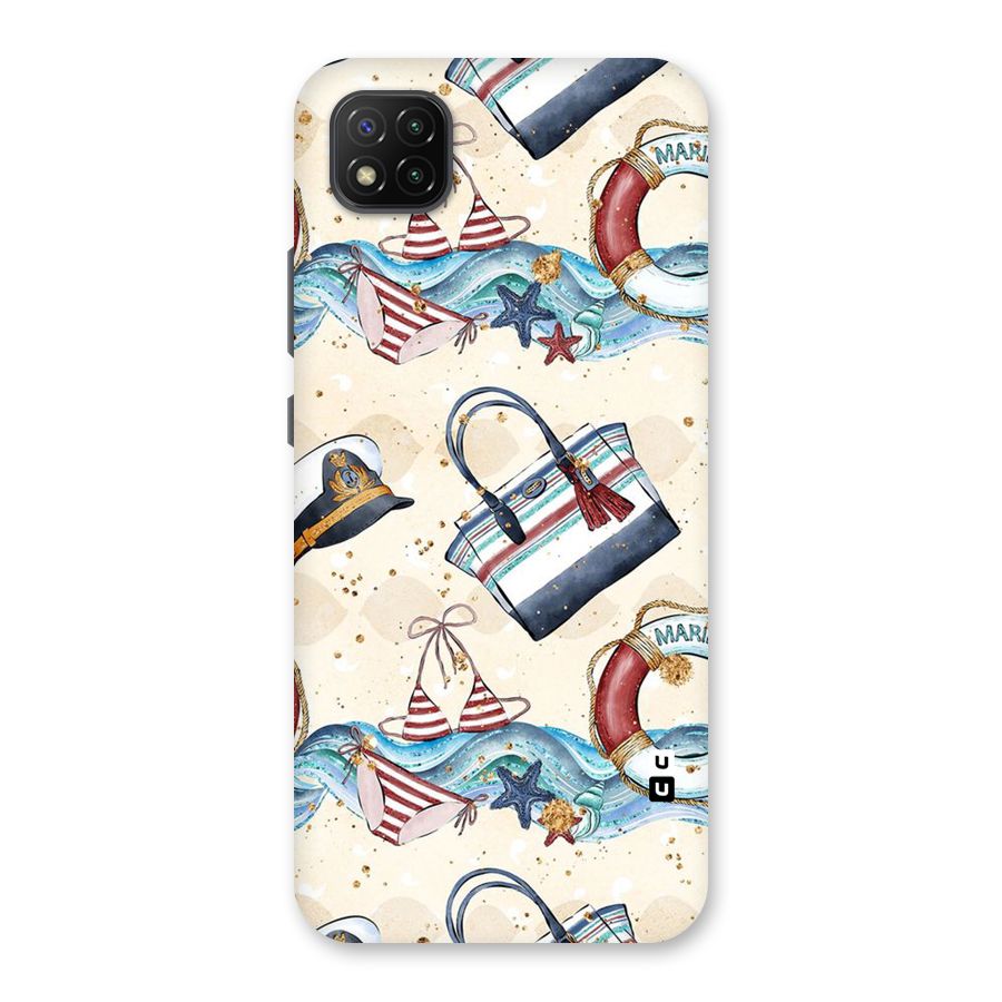 Marine Bag Design Back Case for Poco C3