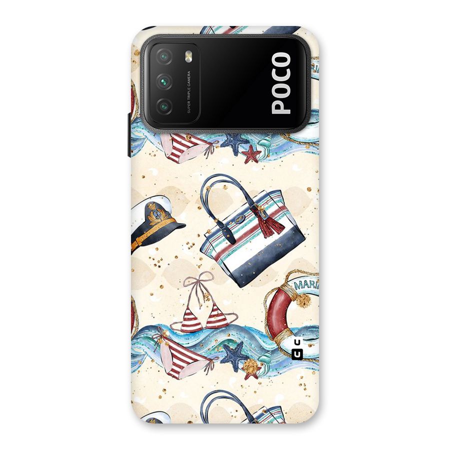 Marine Bag Design Back Case for Poco M3