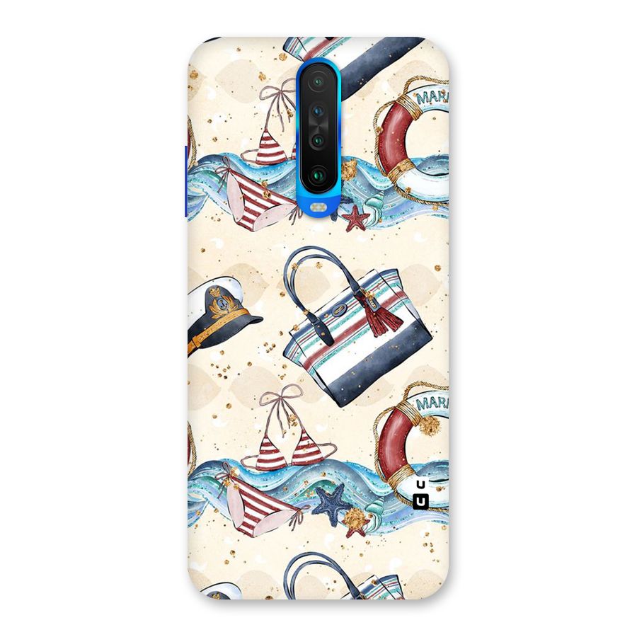 Marine Bag Design Back Case for Poco X2