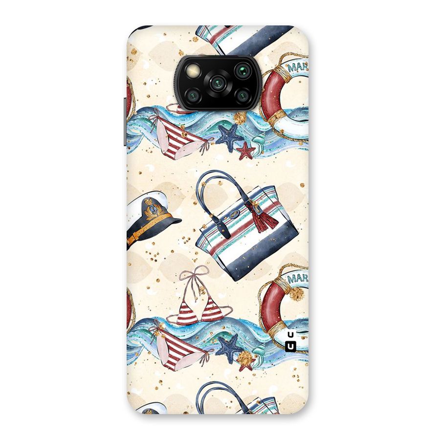 Marine Bag Design Back Case for Poco X3