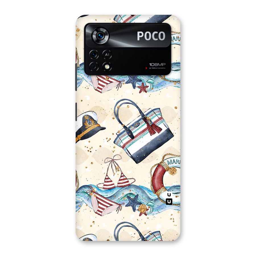 Marine Bag Design Back Case for Poco X4 Pro 5G