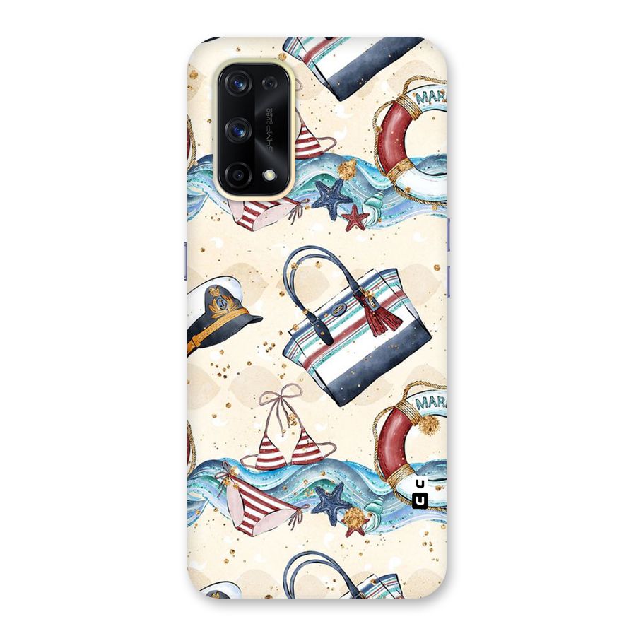 Marine Bag Design Glass Back Case for Realme X7 Pro