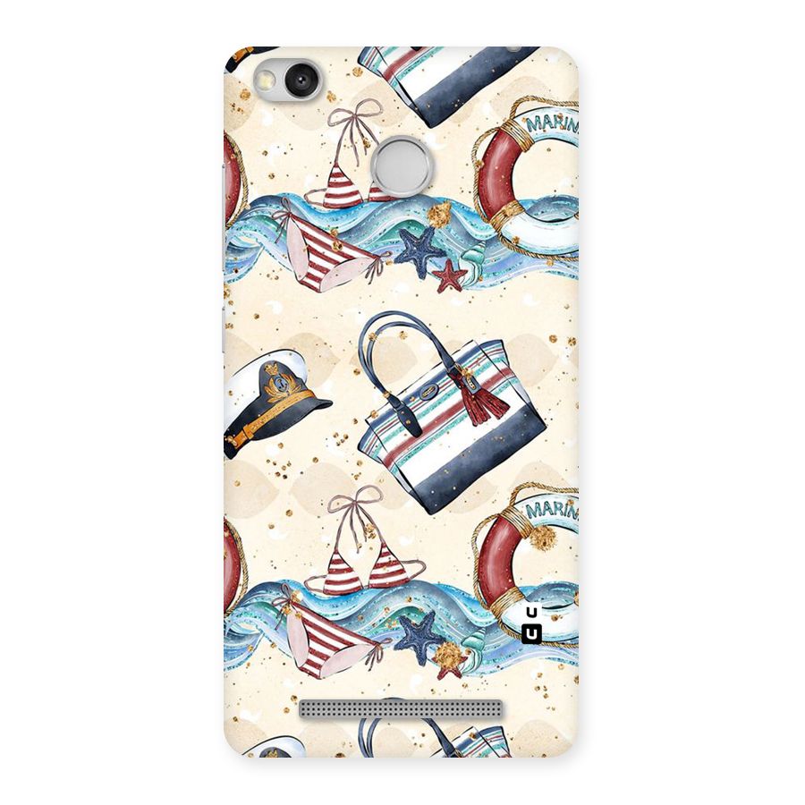 Marine Bag Design Back Case for Redmi 3S Prime