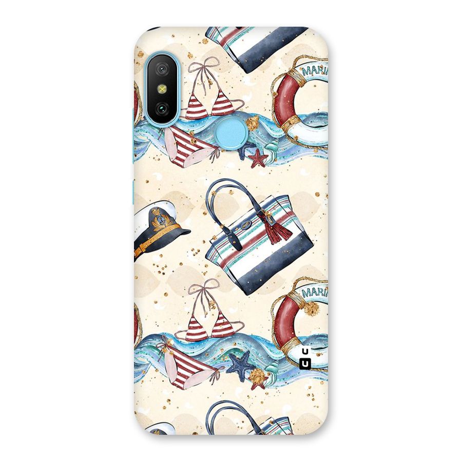 Marine Bag Design Back Case for Redmi 6 Pro