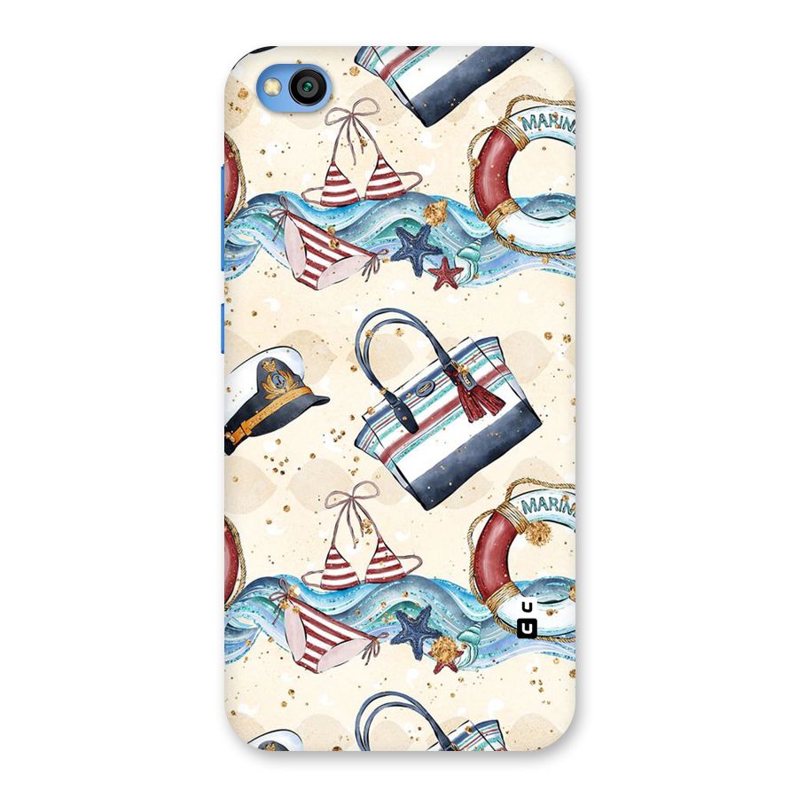 Marine Bag Design Back Case for Redmi Go