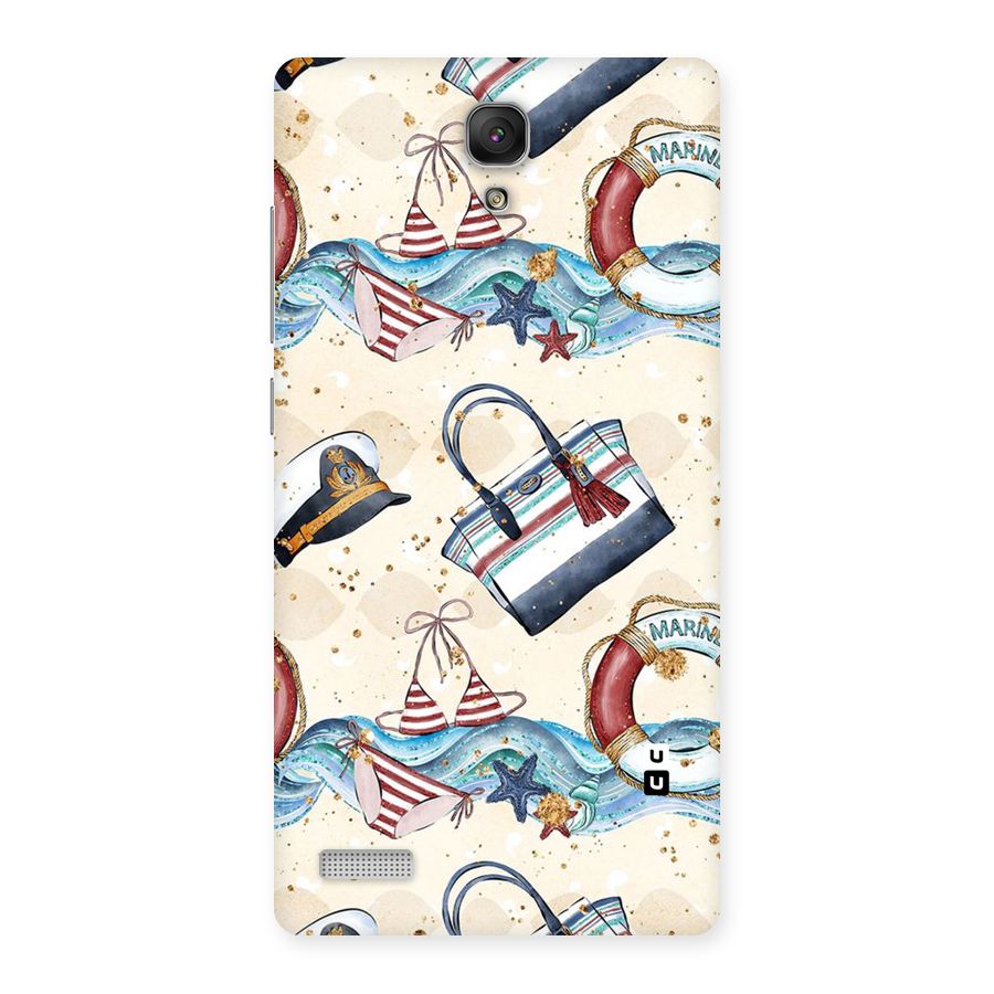 Marine Bag Design Back Case for Redmi Note
