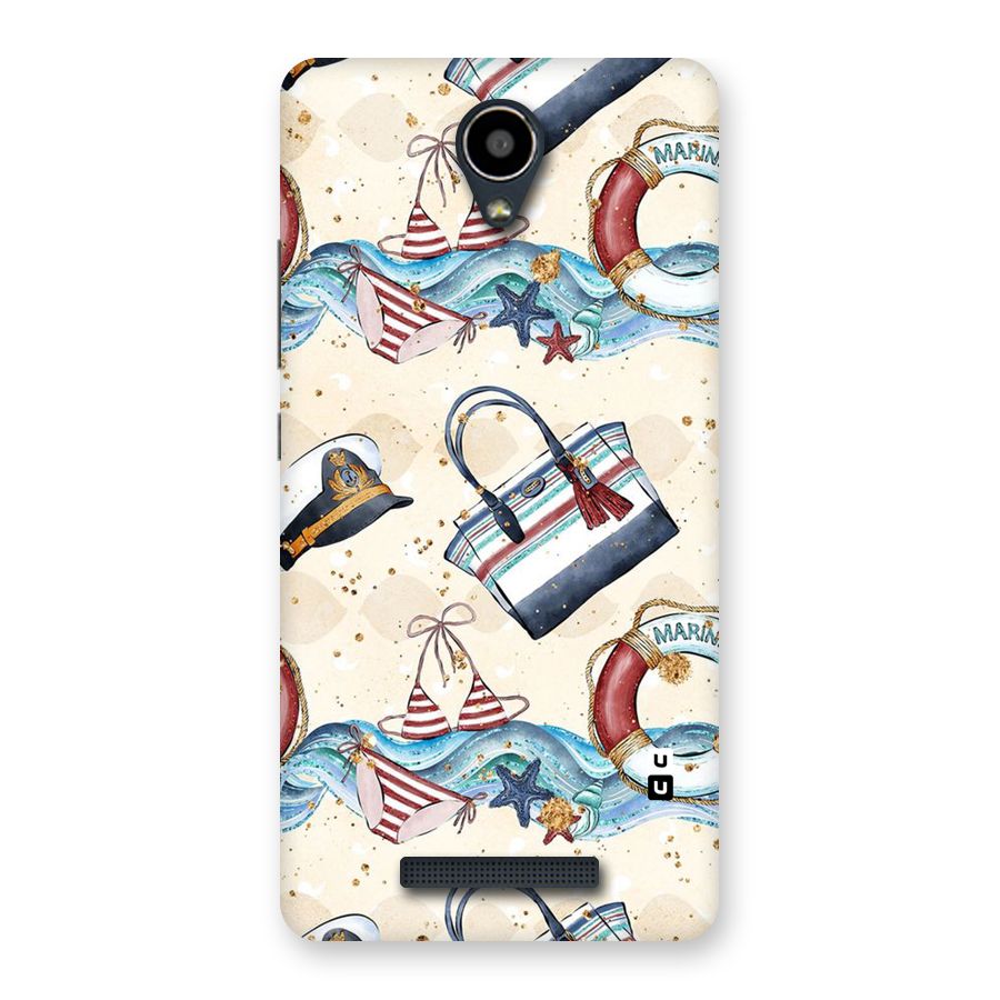 Marine Bag Design Back Case for Redmi Note 2
