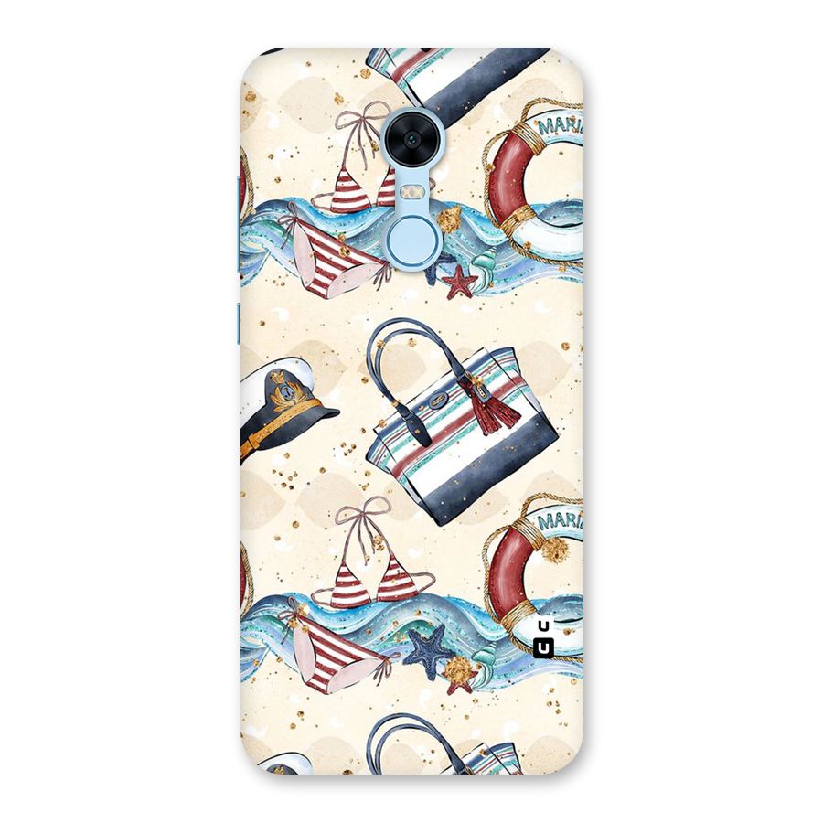 Marine Bag Design Back Case for Redmi Note 5