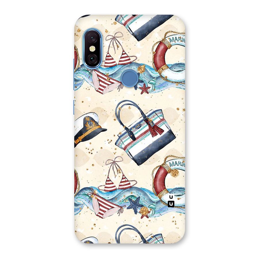 Marine Bag Design Back Case for Redmi Note 6 Pro