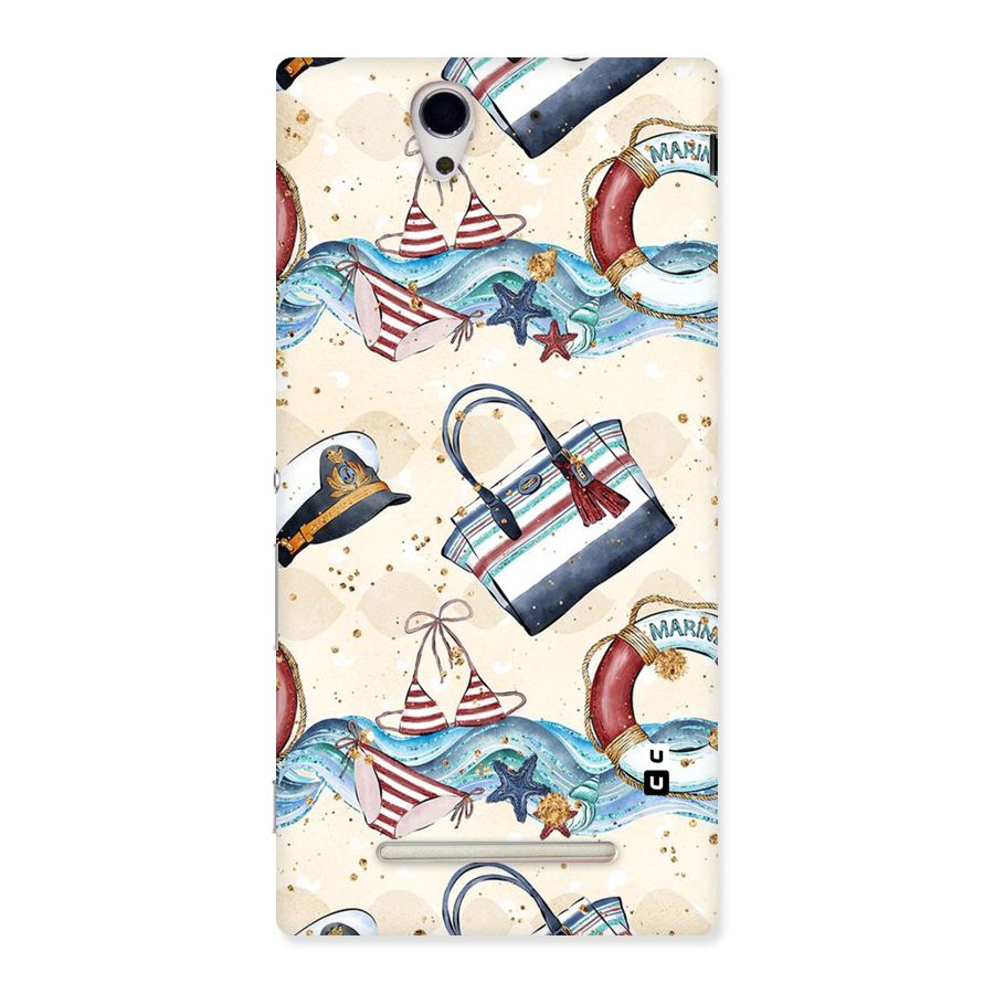 Marine Bag Design Back Case for Sony Xperia C3