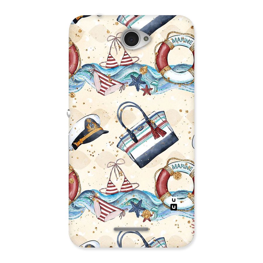 Marine Bag Design Back Case for Sony Xperia E4