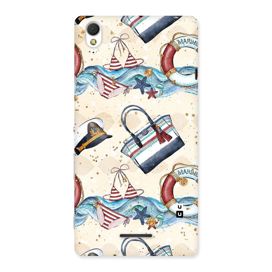 Marine Bag Design Back Case for Sony Xperia T3