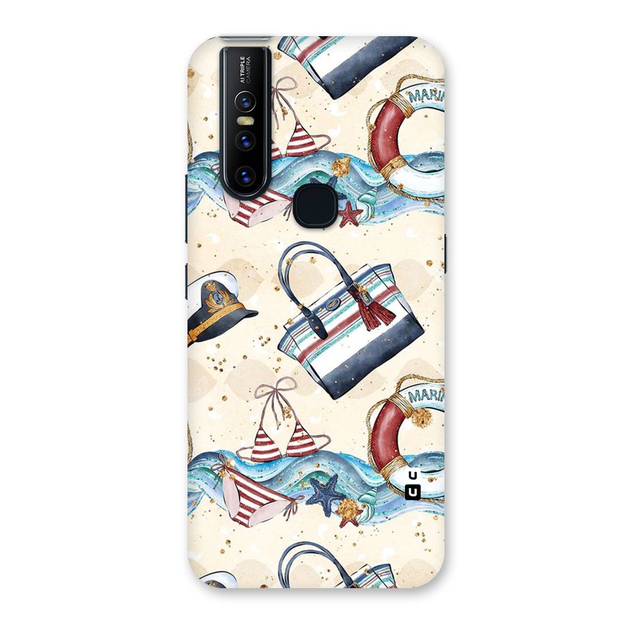 Marine Bag Design Back Case for Vivo V15