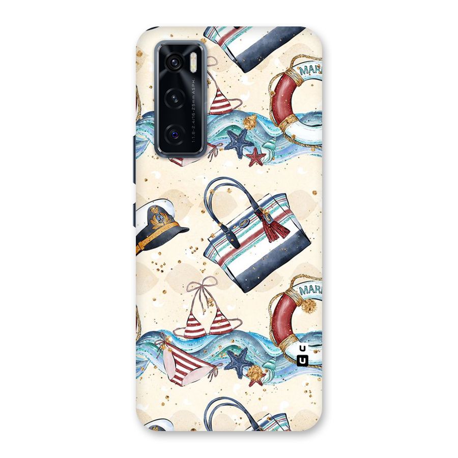 Marine Bag Design Back Case for Vivo V20 SE