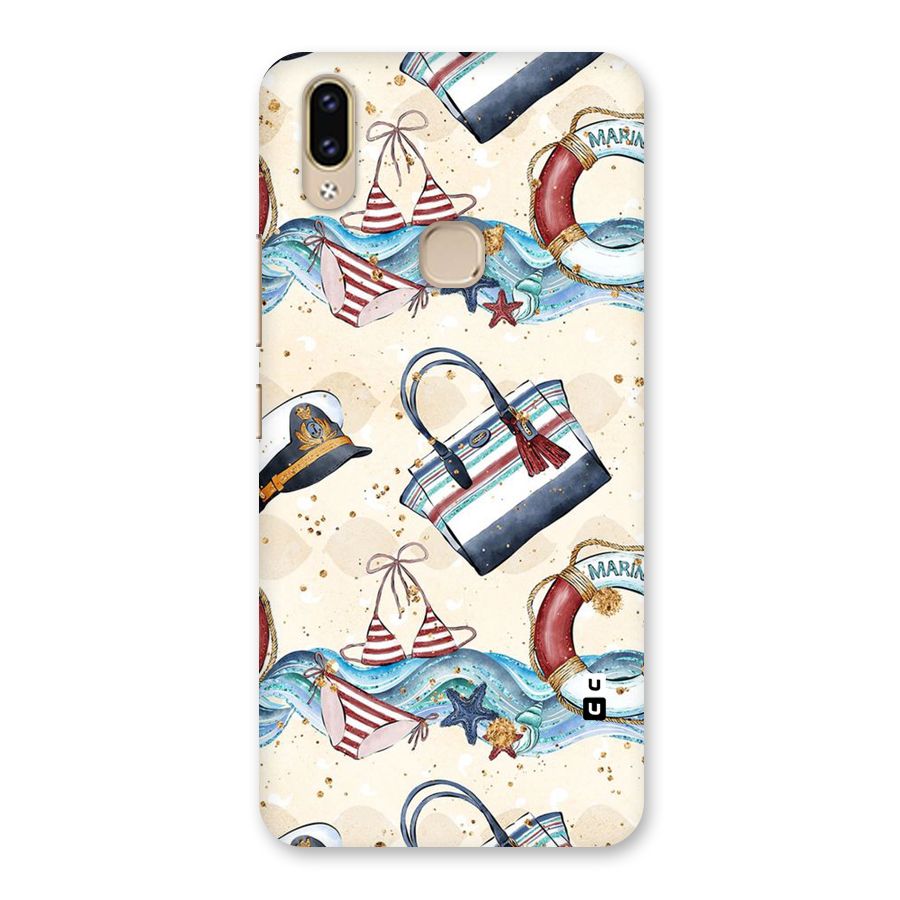 Marine Bag Design Back Case for Vivo V9 Youth