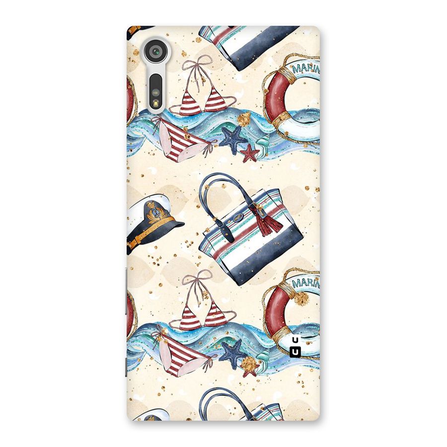 Marine Bag Design Back Case for Xperia XZ
