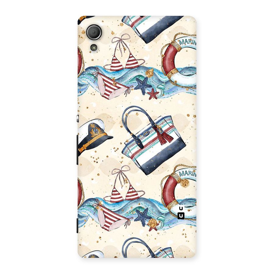 Marine Bag Design Back Case for Xperia Z4