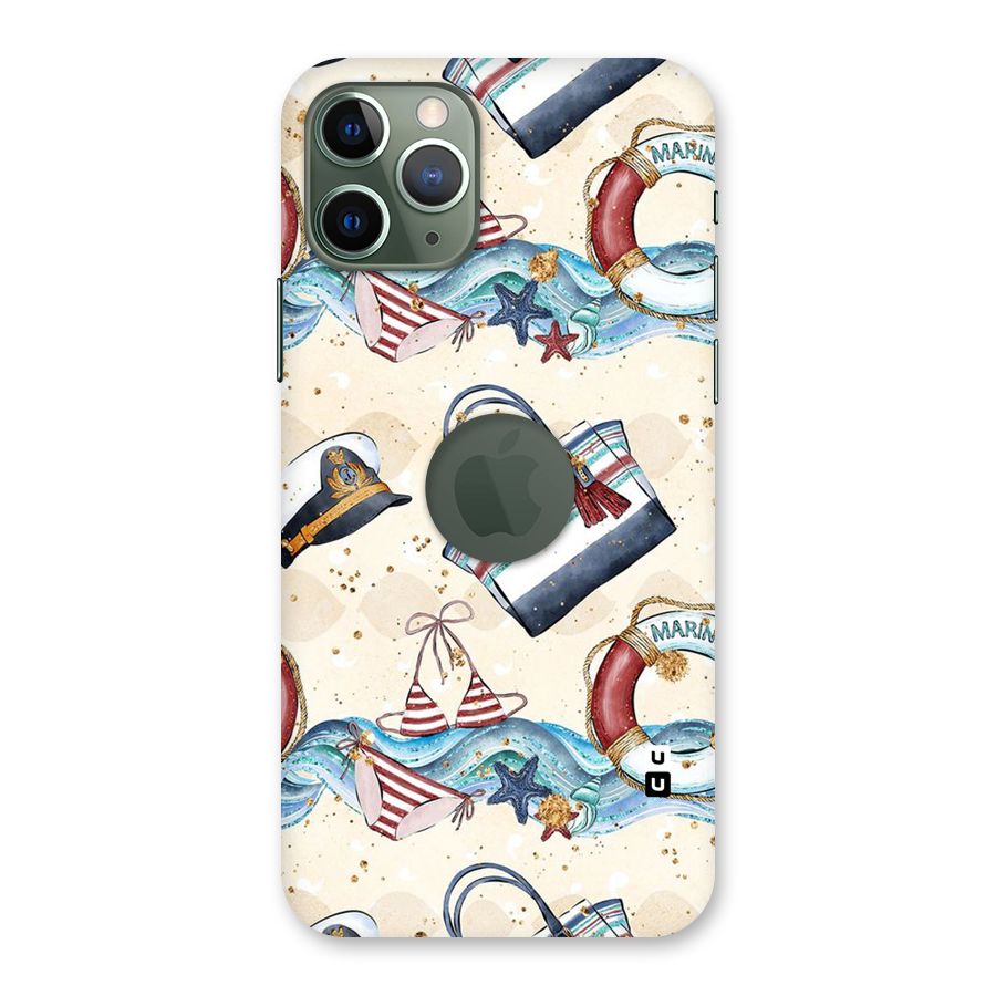 Marine Bag Design Back Case for iPhone 11 Pro Logo  Cut