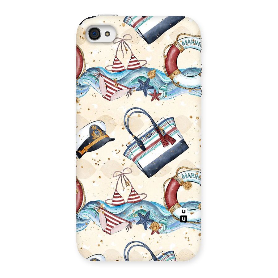 Marine Bag Design Back Case for iPhone 4 4s