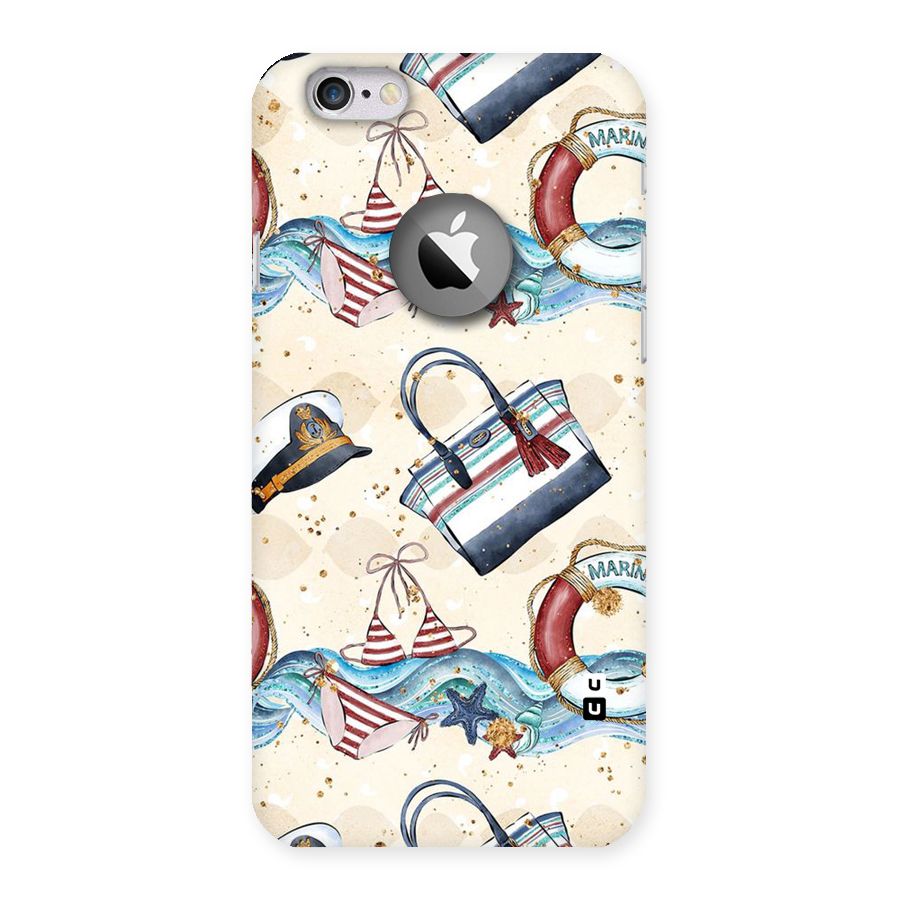 Marine Bag Design Back Case for iPhone 6 Logo Cut