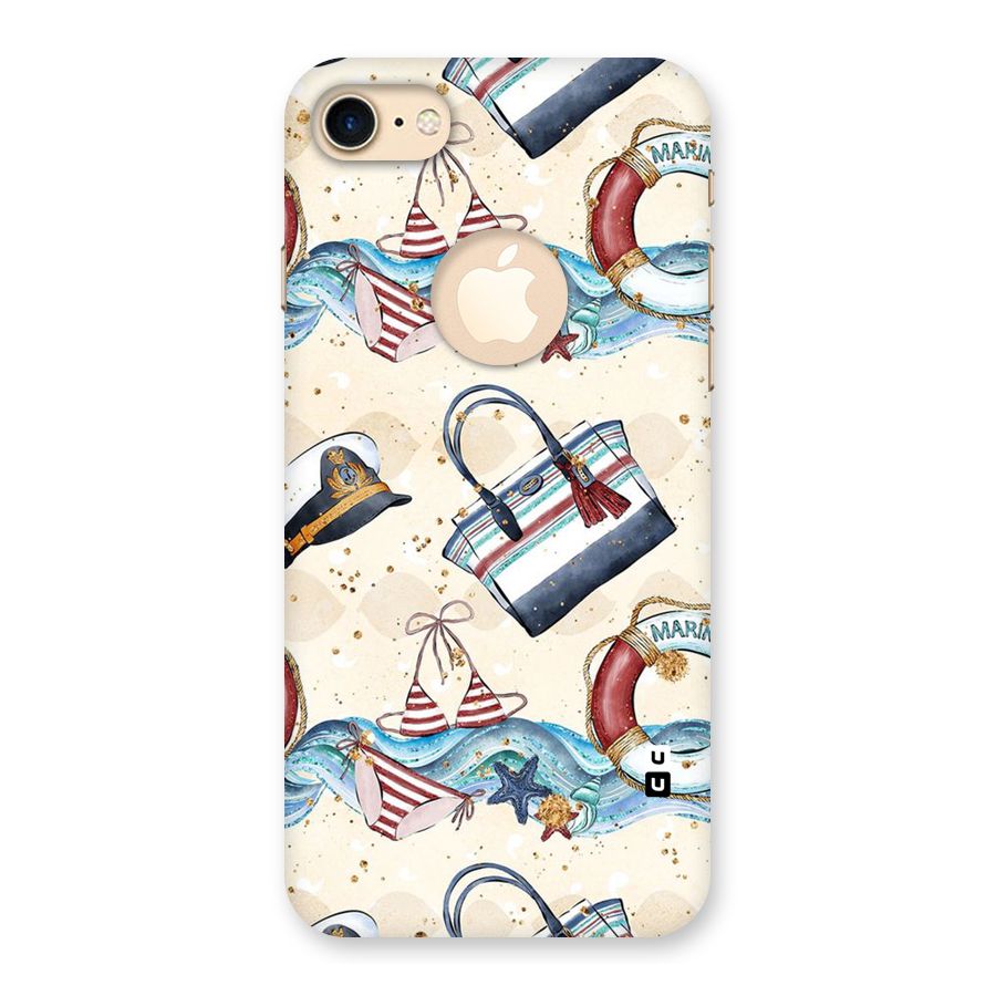 Marine Bag Design Back Case for iPhone 7 Logo Cut