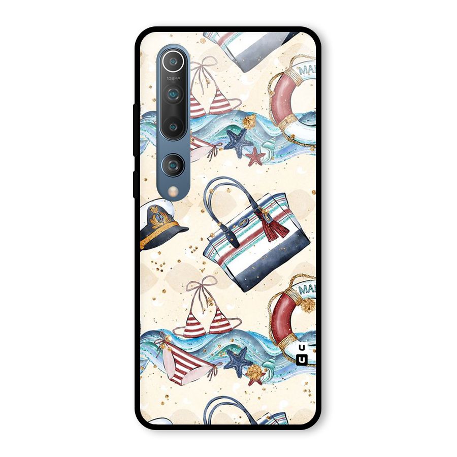 Marine Bag Design Glass Back Case for Mi 10