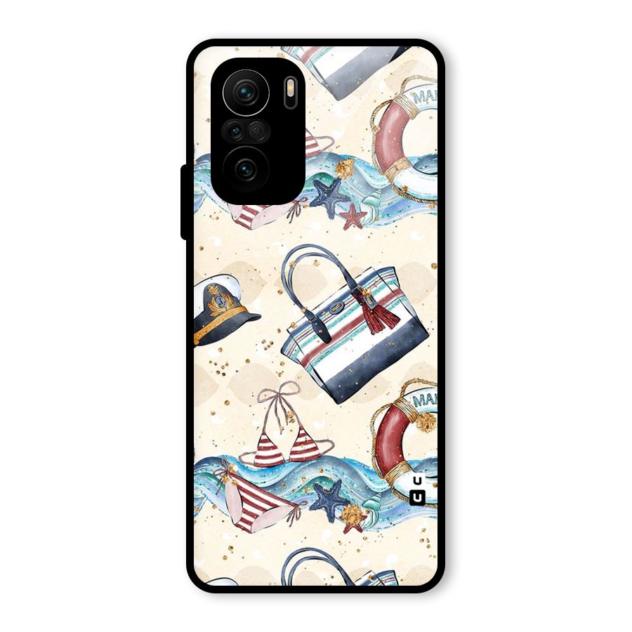 Marine Bag Design Glass Back Case for Mi 11x
