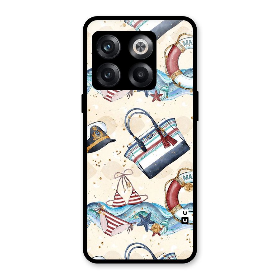 Marine Bag Design Glass Back Case for OnePlus 10T