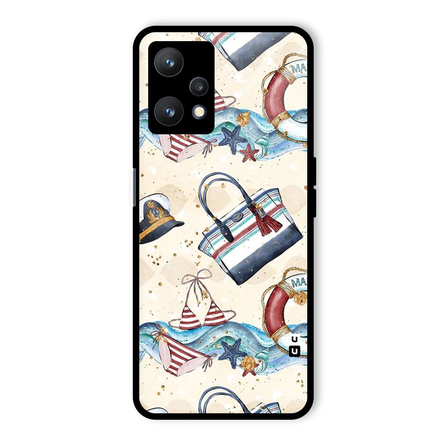Marine Bag Design Glass Back Case for Realme 9 Pro 5G